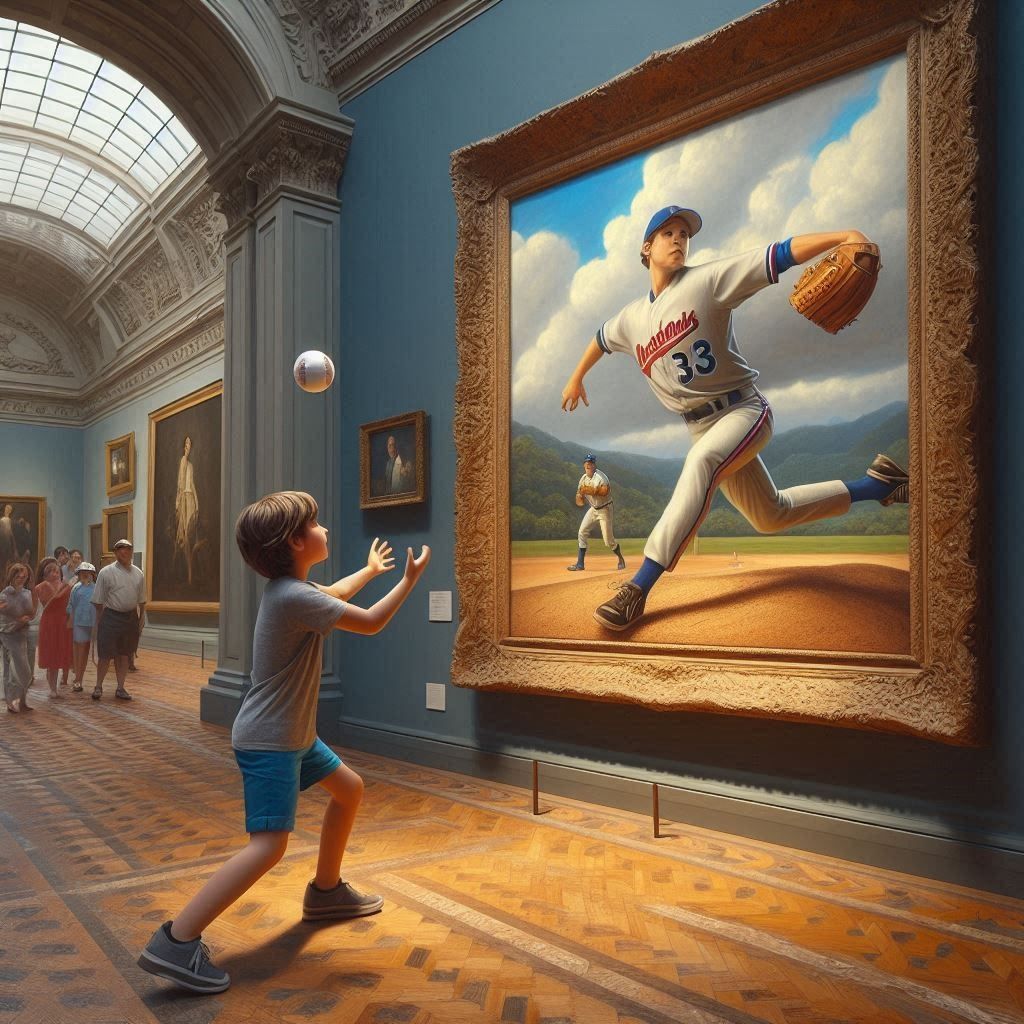 Trying to catch the ball ⚾