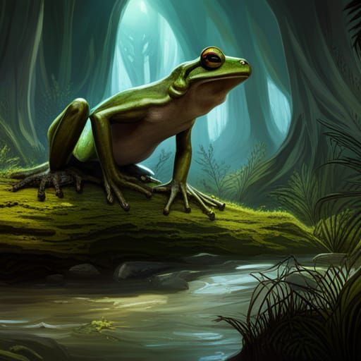 Guardian Frog - AI Generated Artwork - NightCafe Creator