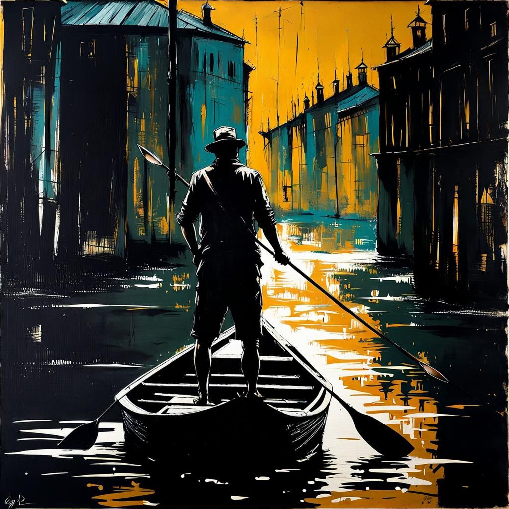 Gondola paddler