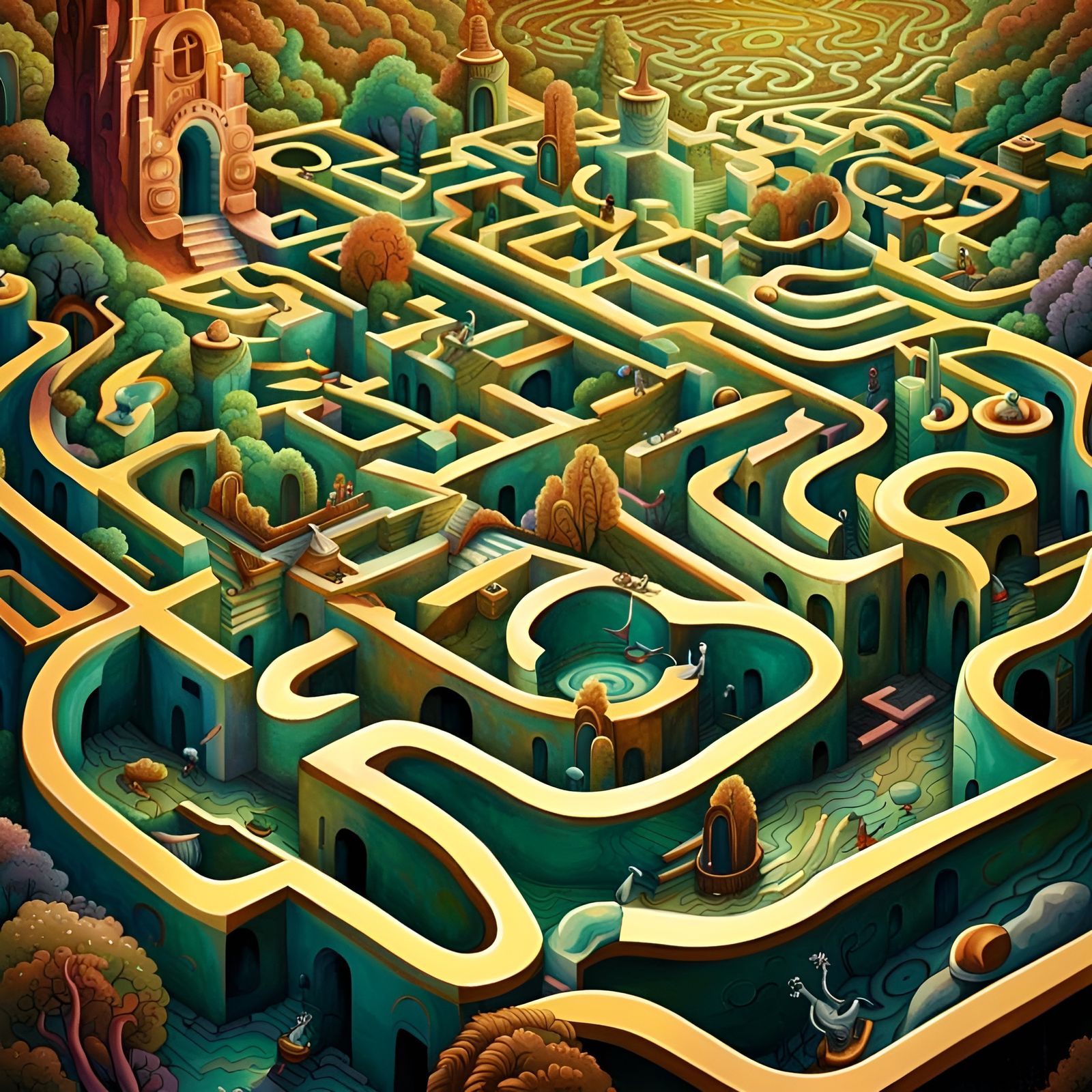 Maze Realm  by @Pazzini