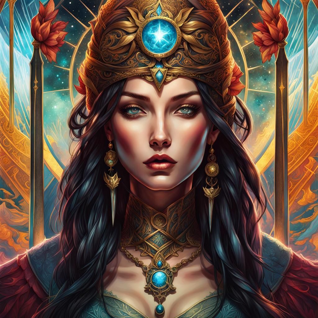 Tarot Cards, Digital fantasy Illustration as Tarot Cards, Tarot Cards ...