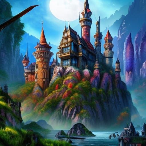 Castle - AI Generated Artwork - NightCafe Creator