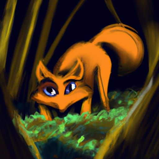 foxy's there all along, in the dark
