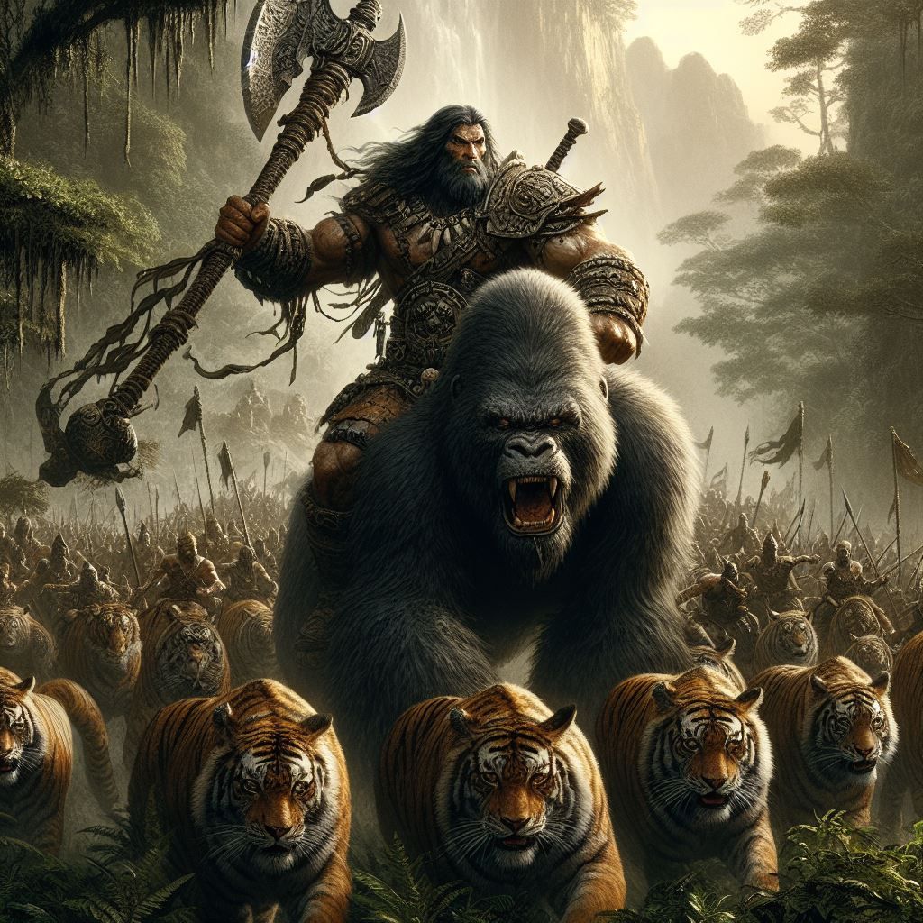 Barbarian army defends the Jungle