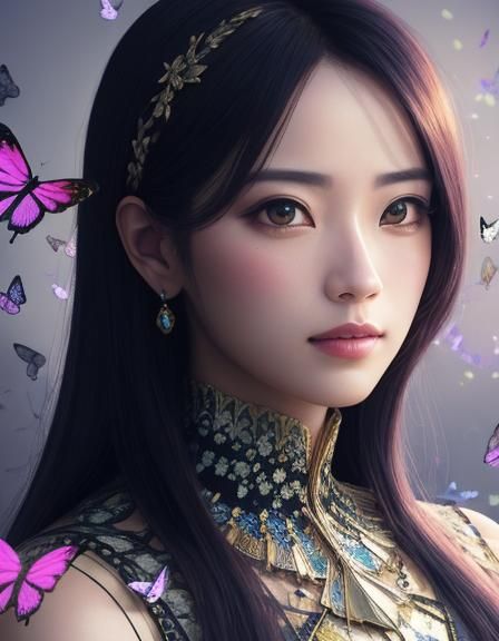 Butterfly lady