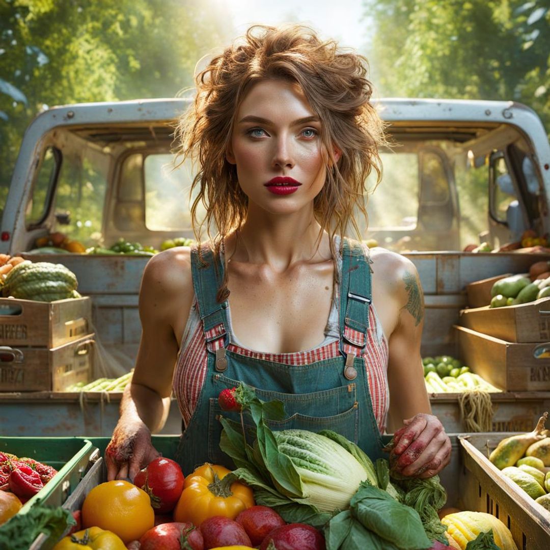 Farmgirl. - AI Generated Artwork - NightCafe Creator