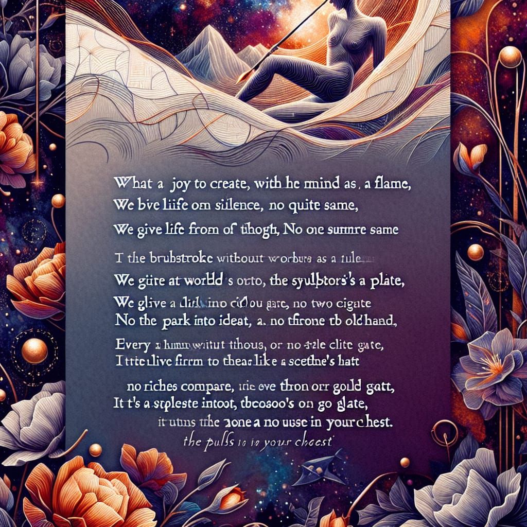 Generate an awesome, mind-blowing, beautifully contextualized, visually striking, impressive, hypnotizing, mesmerizing, ...