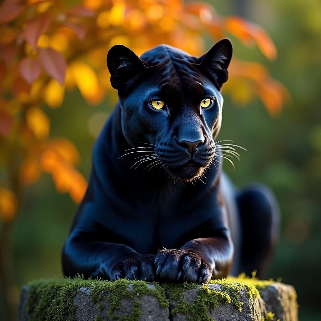 Deep blue panther