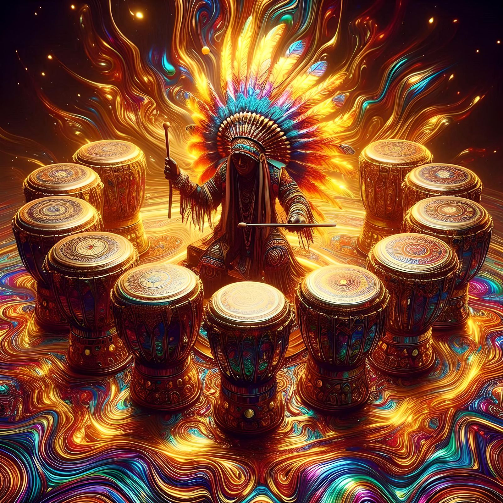 Native American Drum "Circle"