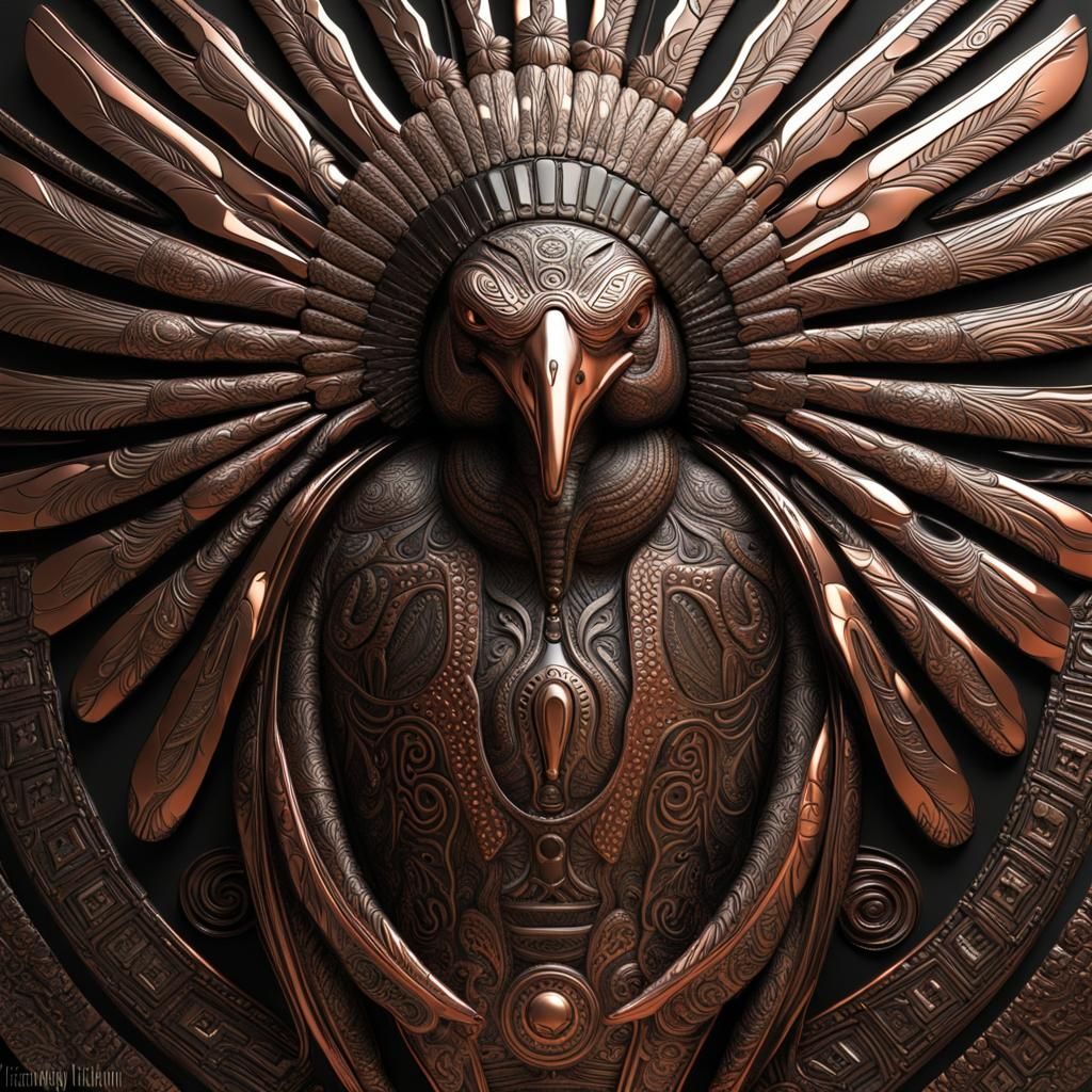 Heavily Stylized Turkey Carving - AI Generated Artwork - NightCafe Creator