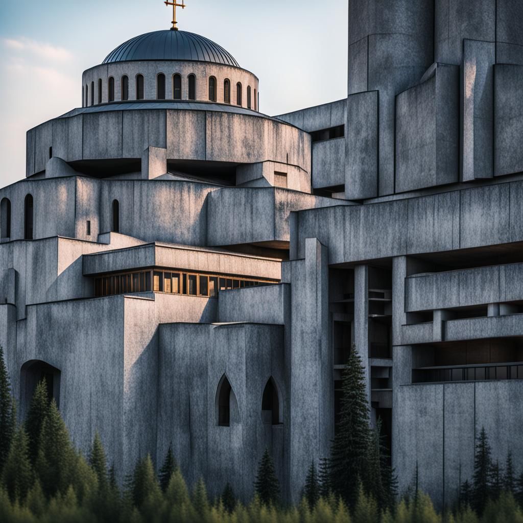 Brutalist Eastern Orthodox Church