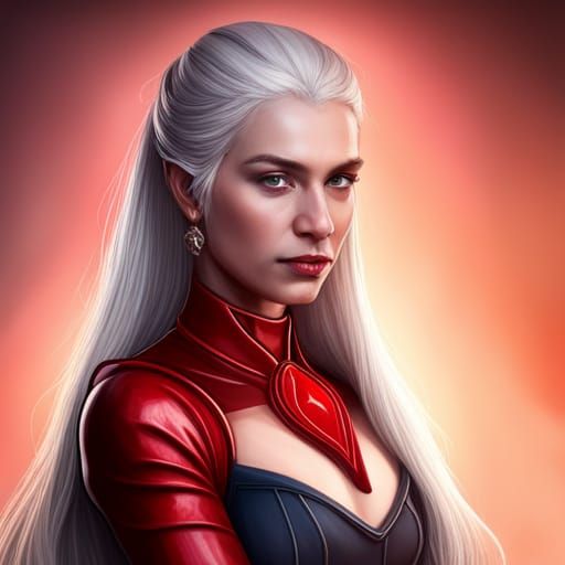 Targaryen princess in red