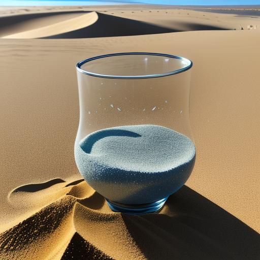 The sands of time, a cruel and mocking glass,