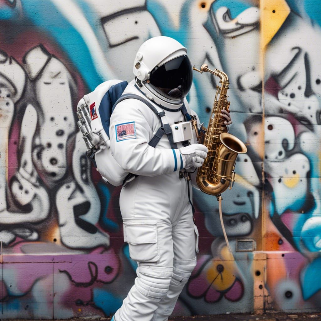 Astronaut in the hood