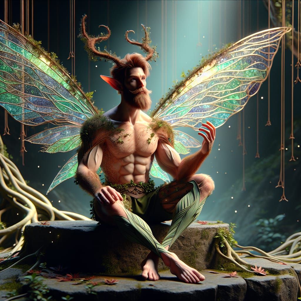 Male elf  by @wq