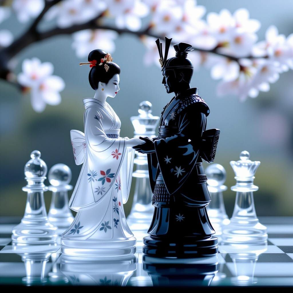 Black King Takes White Queen   by @Pax