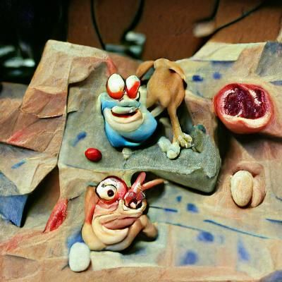 Ren and Stimpy claymation