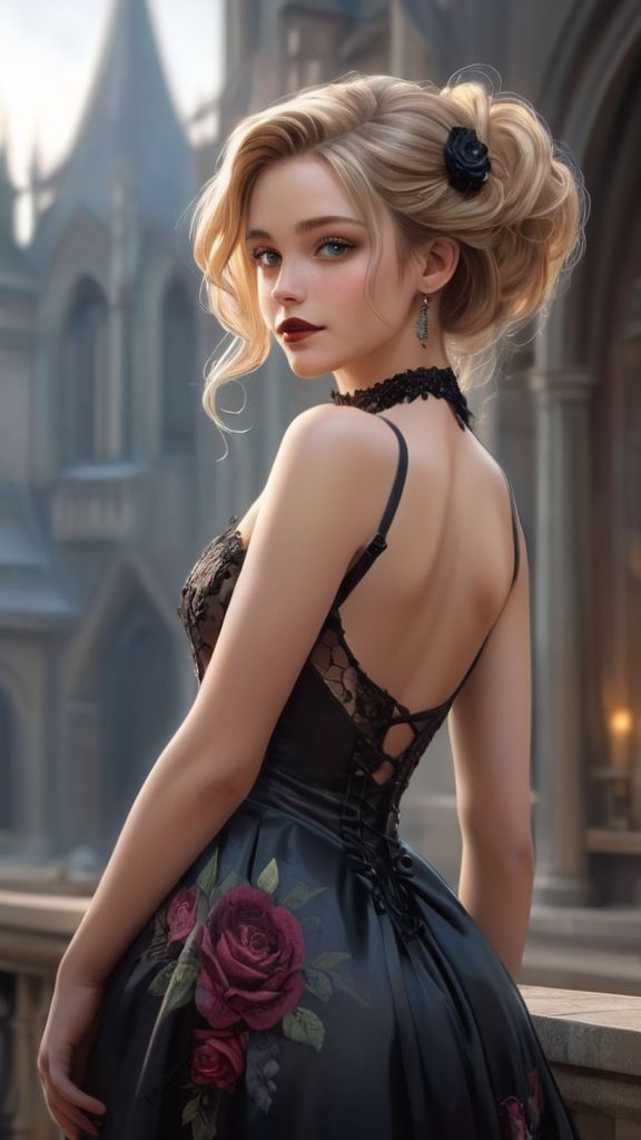 Organza dress gothic