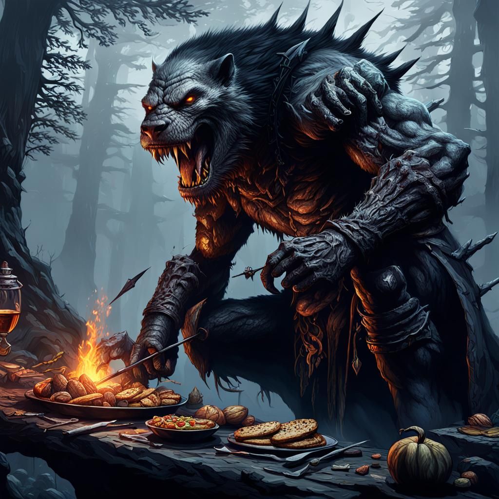 Hunter Eats Hunter AI Generated Artwork NightCafe Creator