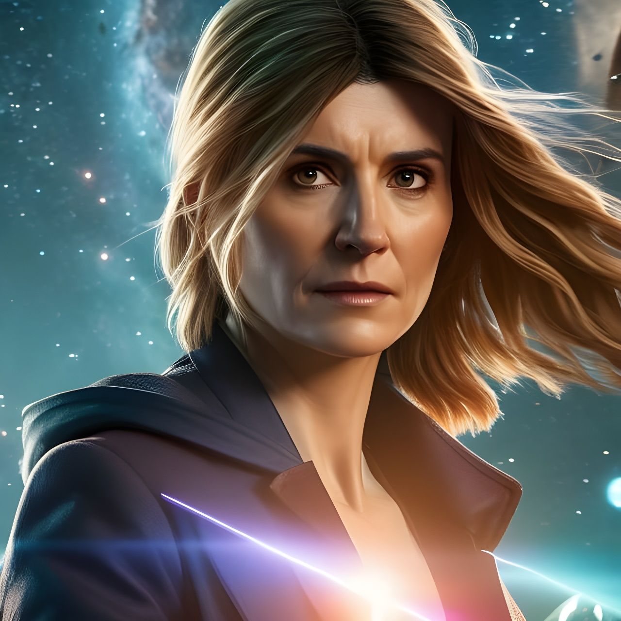 Jodie Whittaker as Doctor Who - AI Generated Artwork - NightCafe Creator