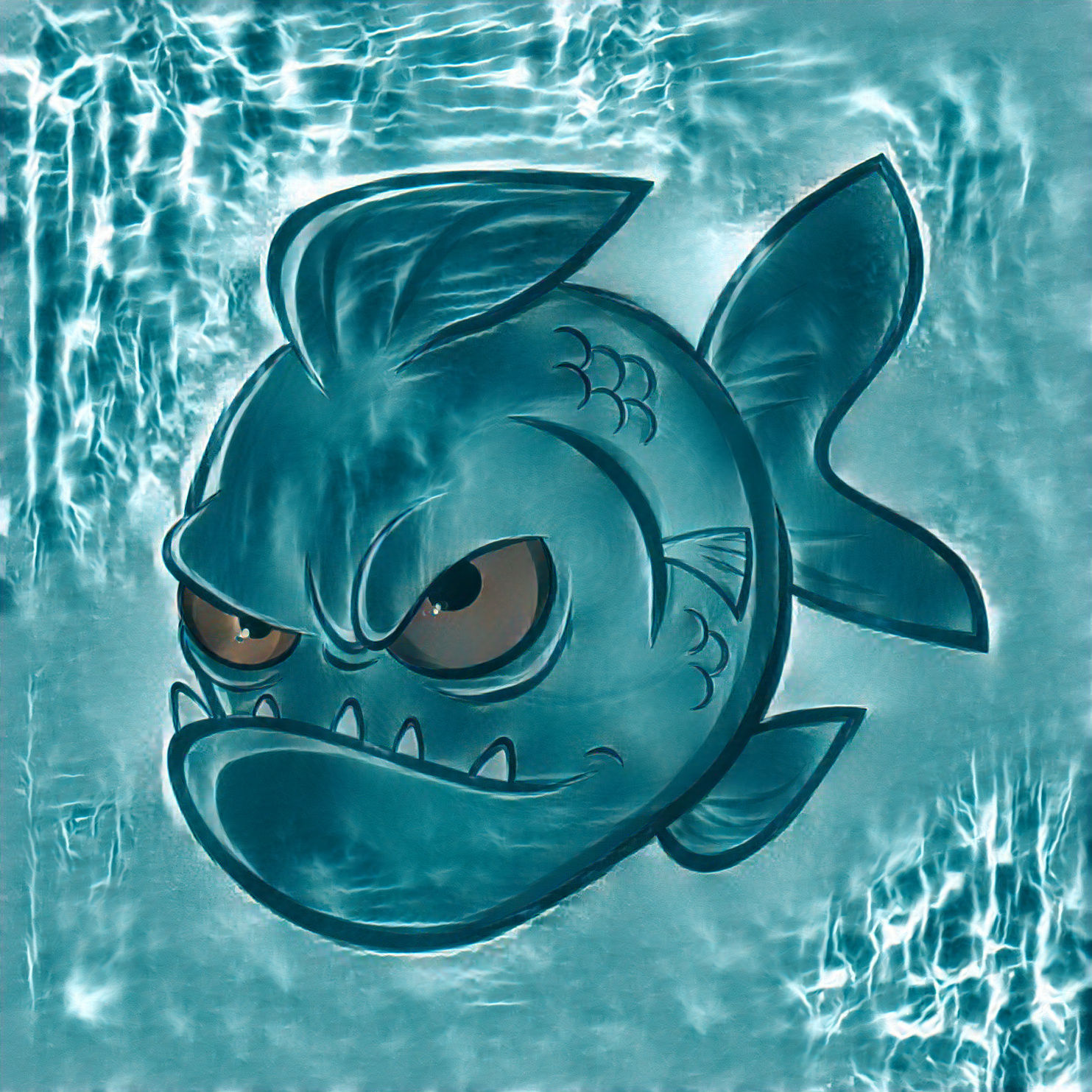 Angry fish