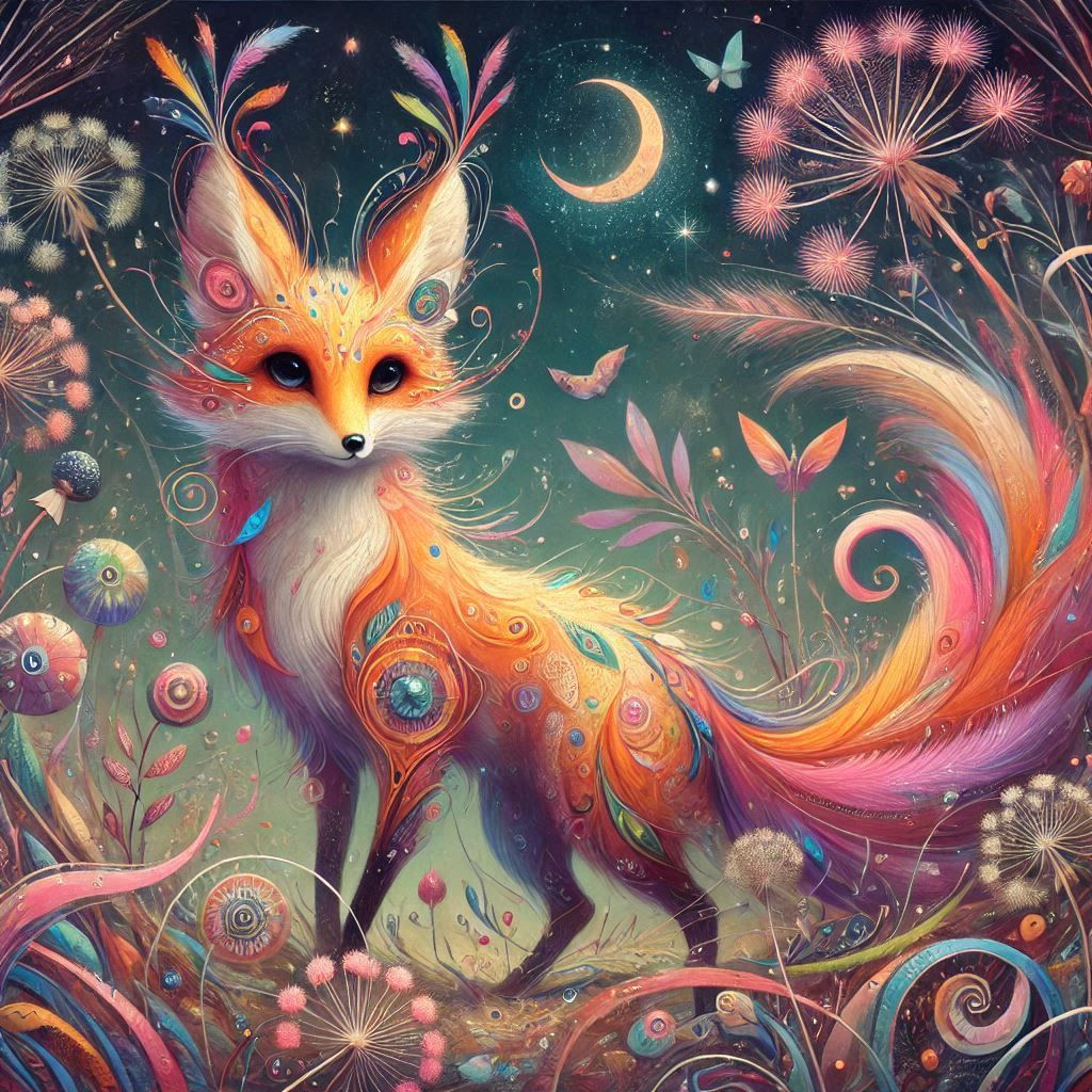 Playful fox