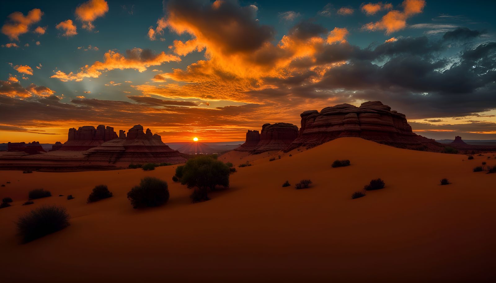 Sunset in the Desert   by @VampireLibrarian
