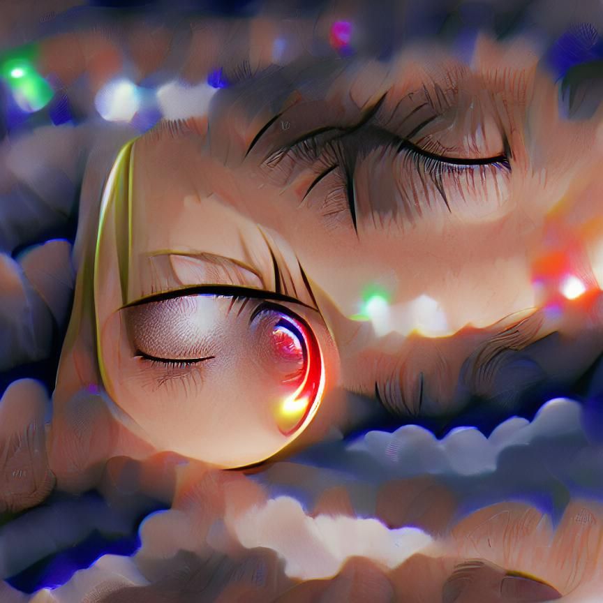 closing eyes