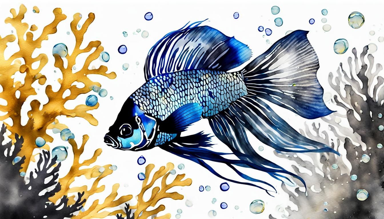 View underwater of an ocean scene