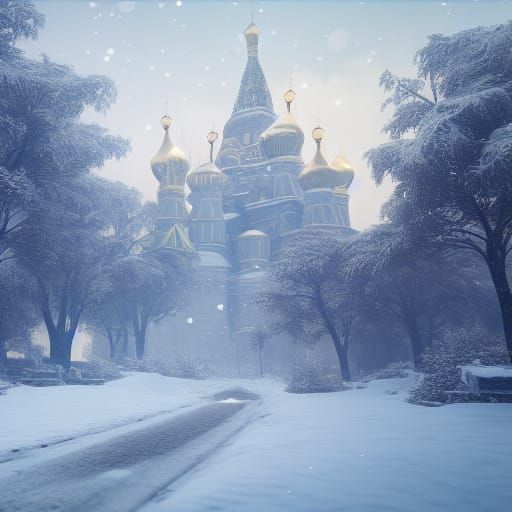 Snow in Moscow