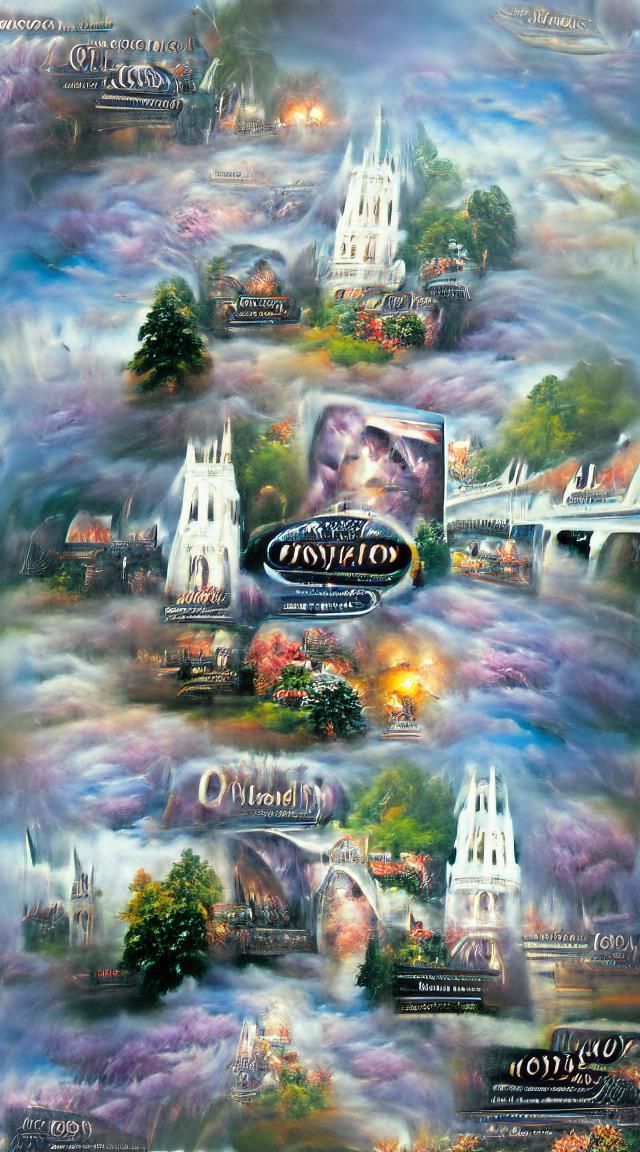 Oblivion ethereal fantasy hyperdetailed mist Thomas Kinkade
