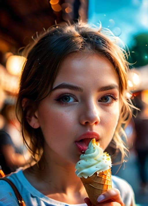 Girl with the icecream