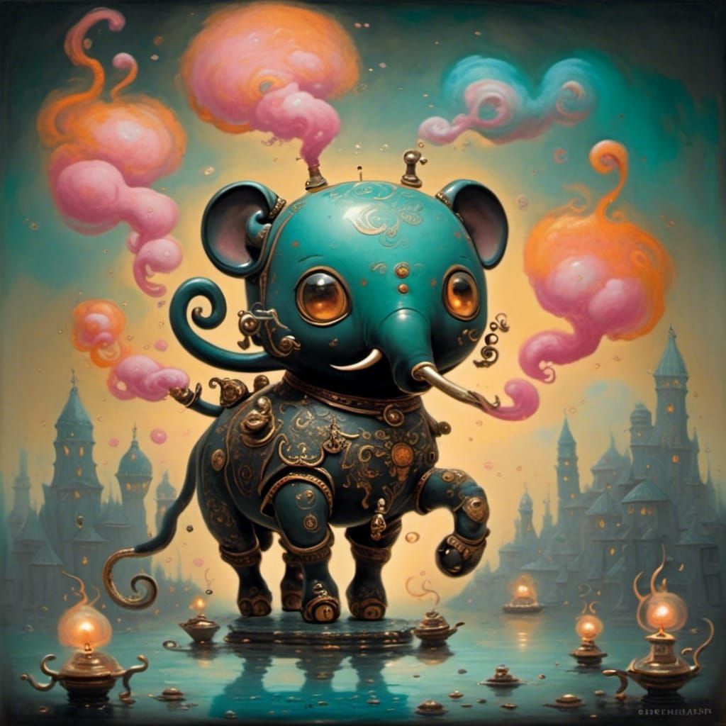 <lora:Elephant Tea:1.0> Smokey 