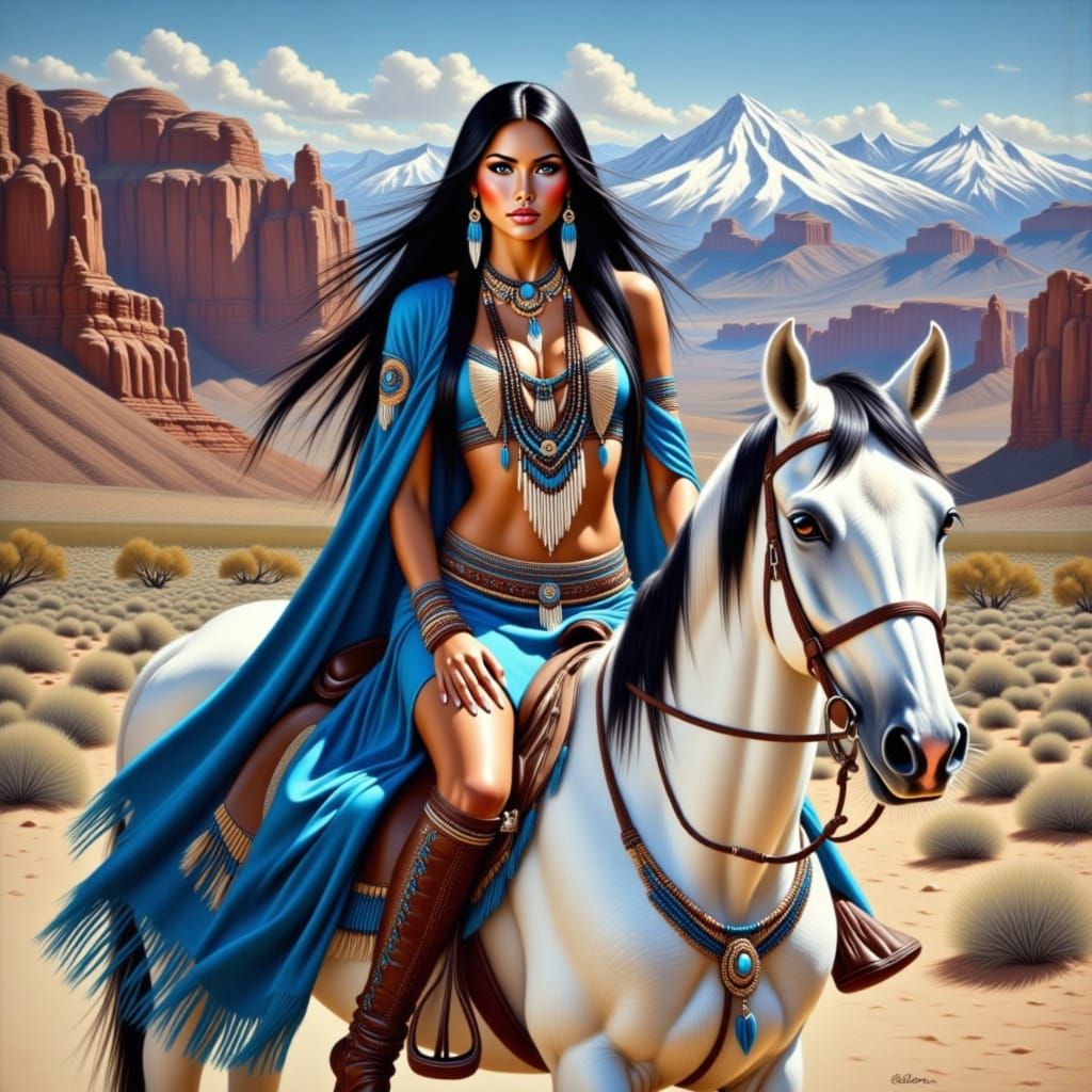 <lora:ArtPainting:1.0> <lora:NativeAmericanFlux:1.0>  