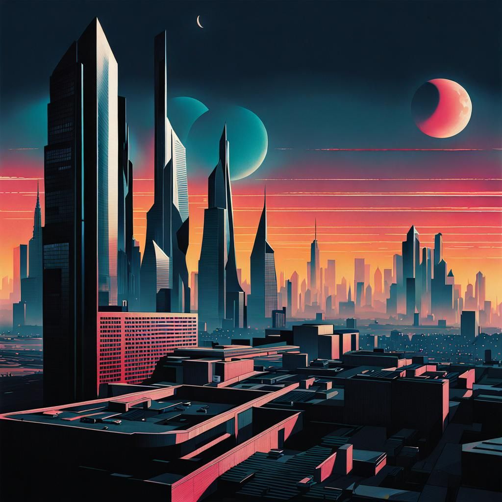 Brutalist Futuristic Cyberpunk City - AI Generated Artwork - NightCafe ...