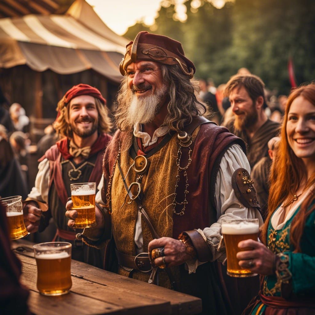 Evening at the renaissance festival. Now the party begins...  by @kevin o'neill