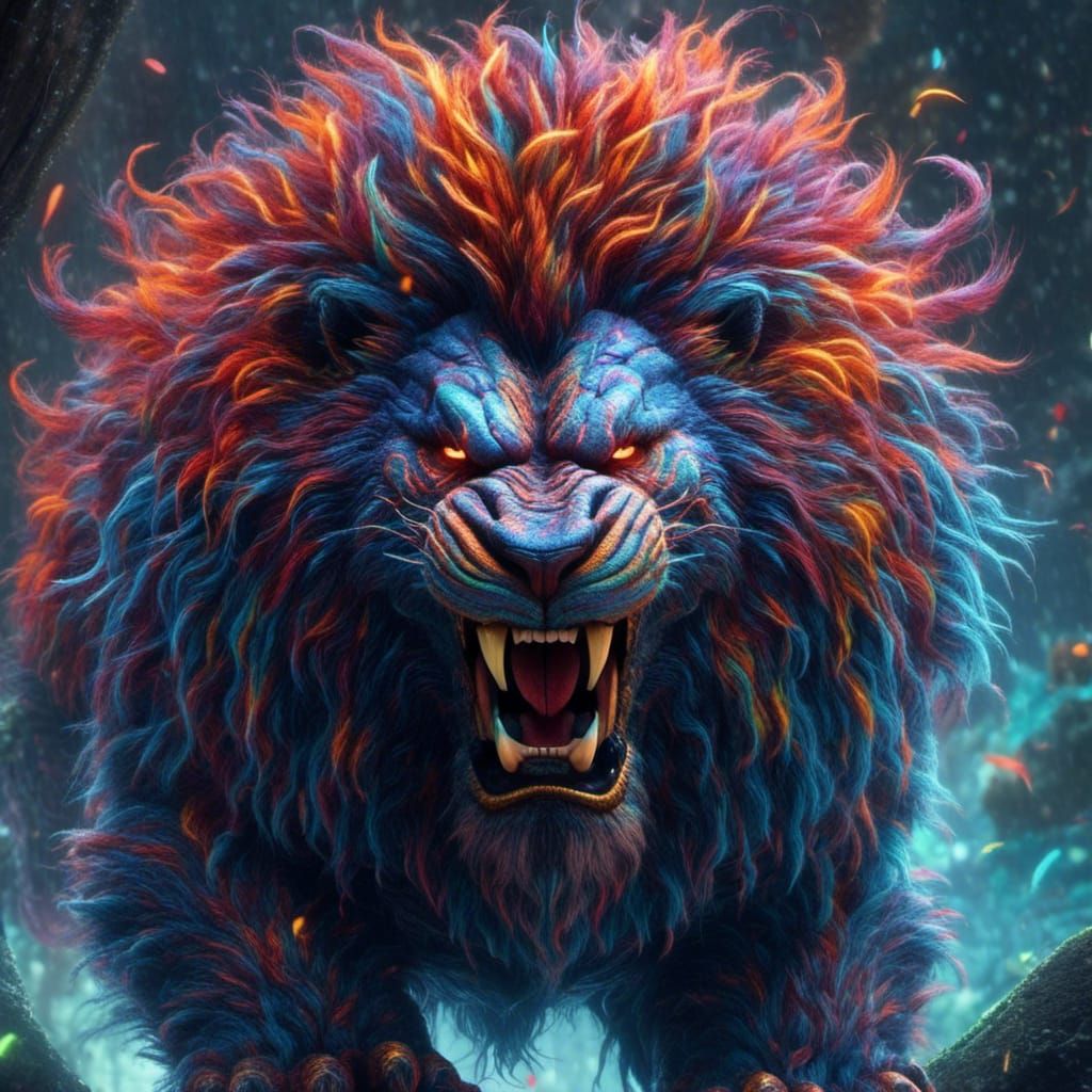 <lora:Psywolf:1.0> a lion in the jungle