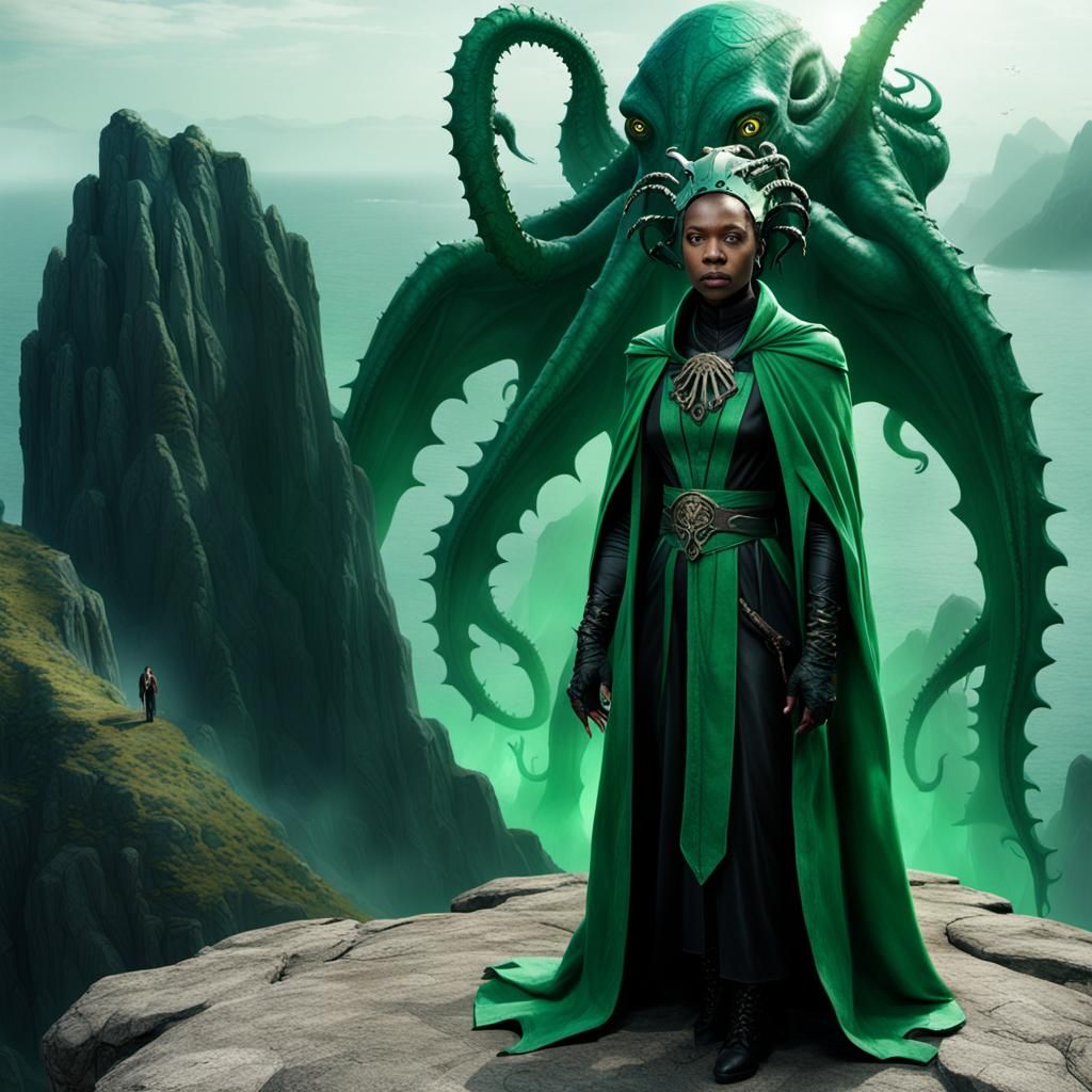 we see a high priestess of the Cult of Cthulhu_004