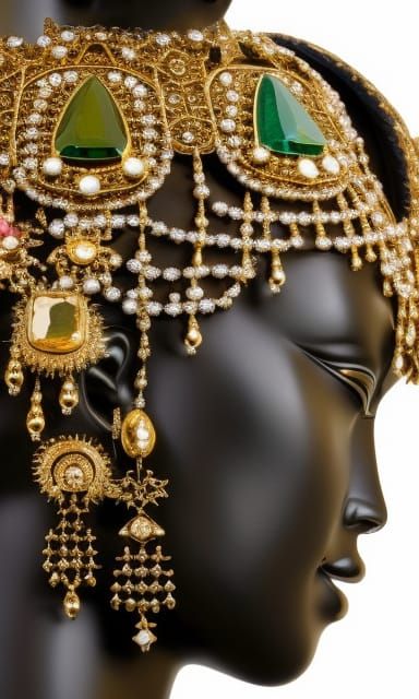 Goddess Osiris with all her jewels in all her glamor floatin...
