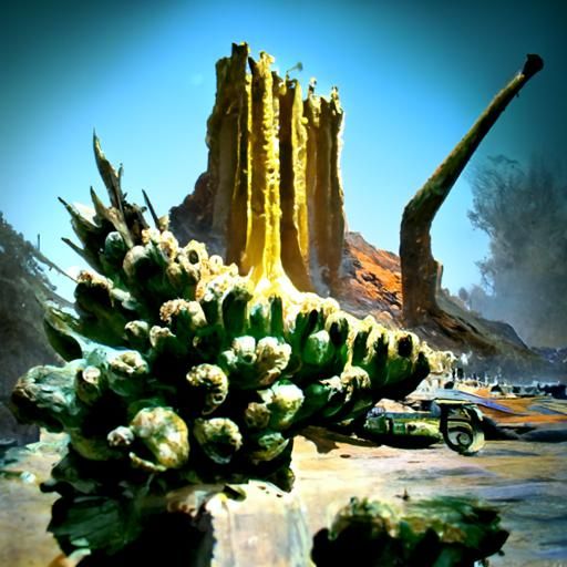 Ancient Cactus of the Nuclear Desert
