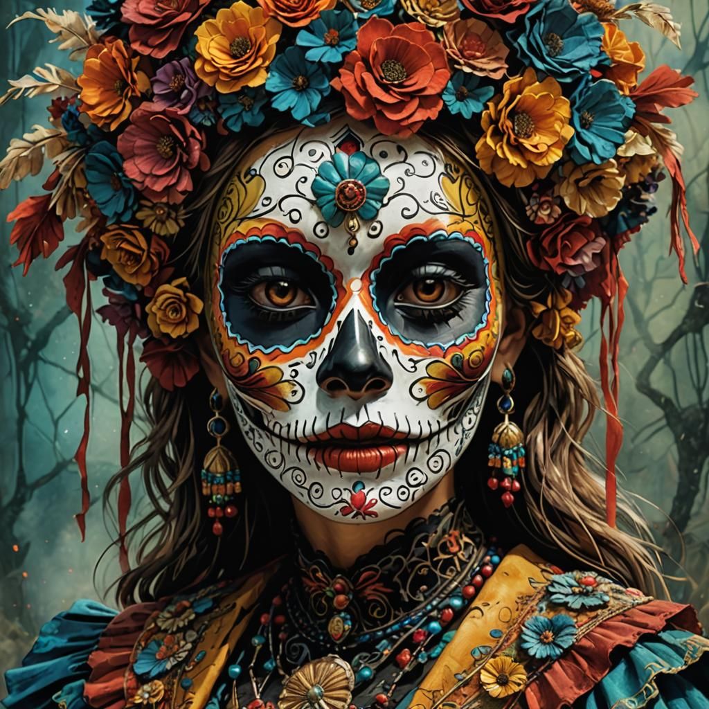 MEXICAN CATRINA MASK