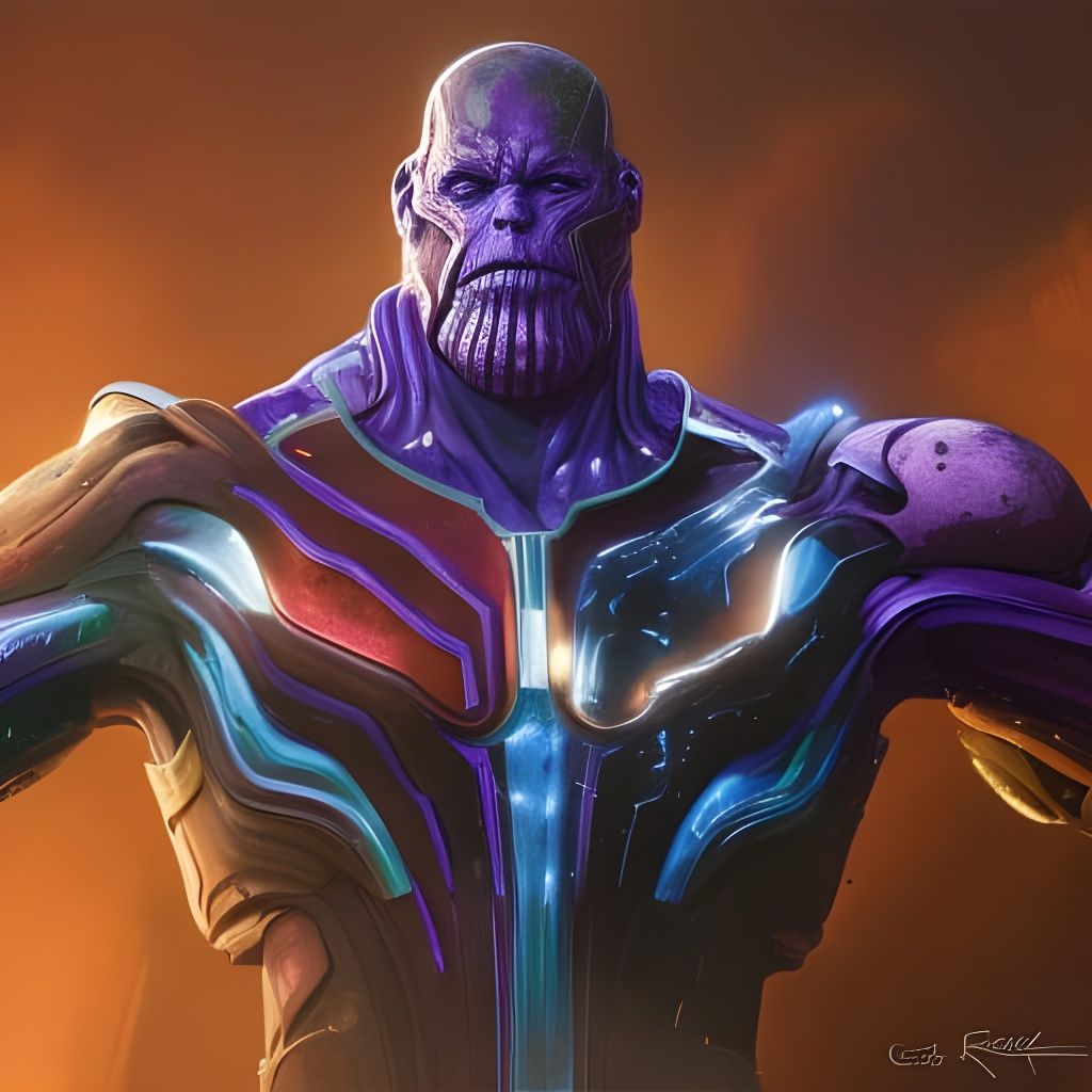 Ultron/Thanos hybrid - AI Generated Artwork - NightCafe Creator