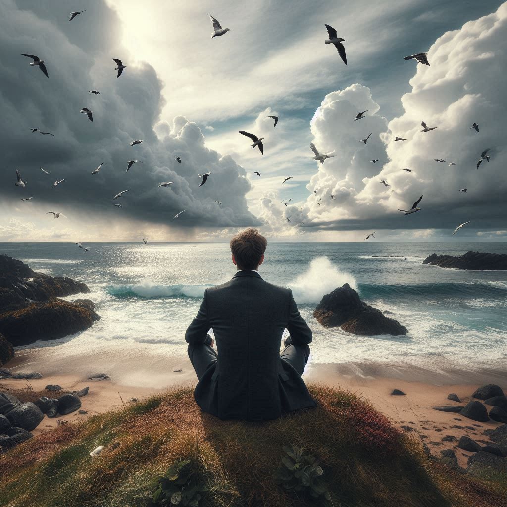 Just watching the tide roll in