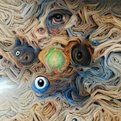 Planet made of eyes