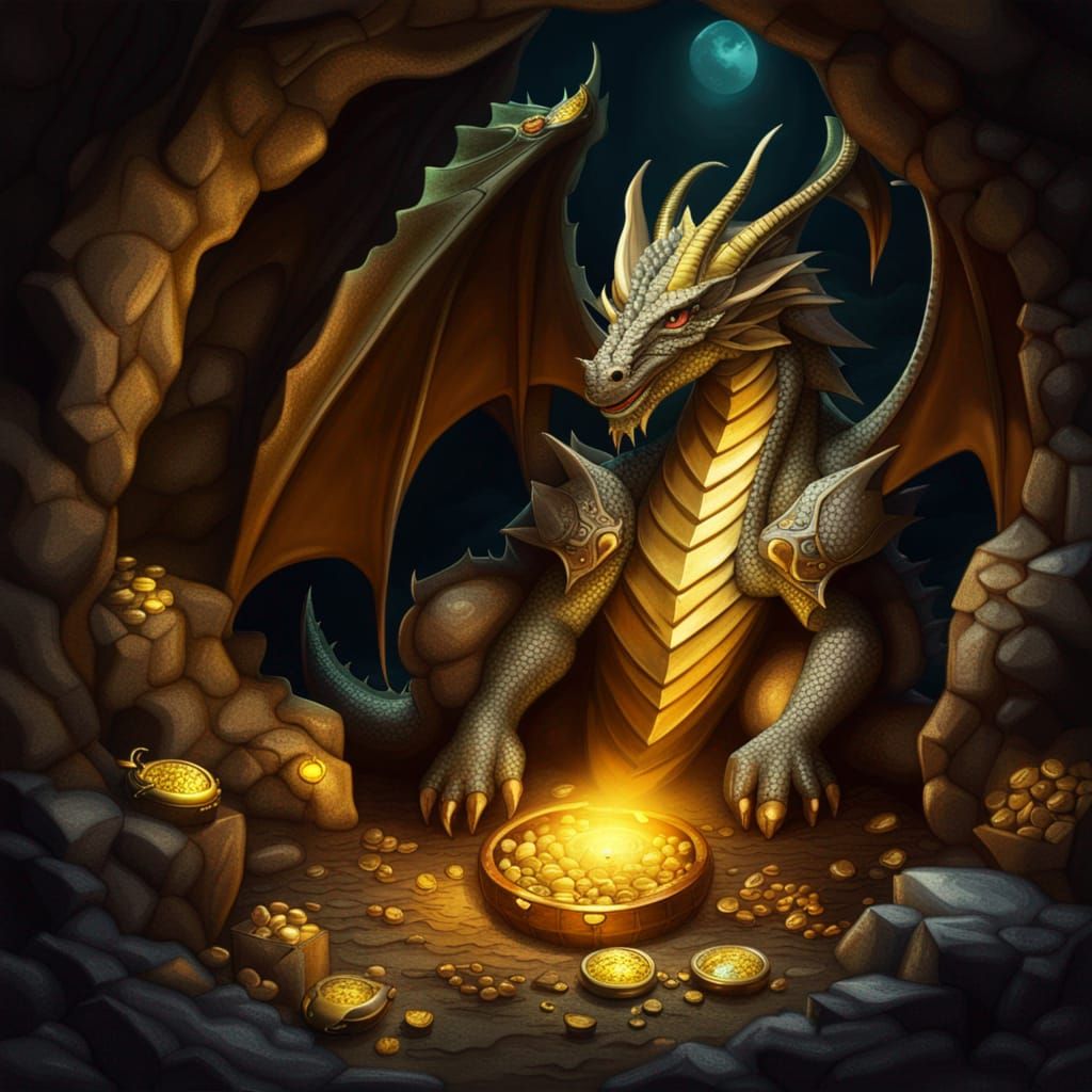 Fantasy Dragon - AI Generated Artwork - NightCafe Creator