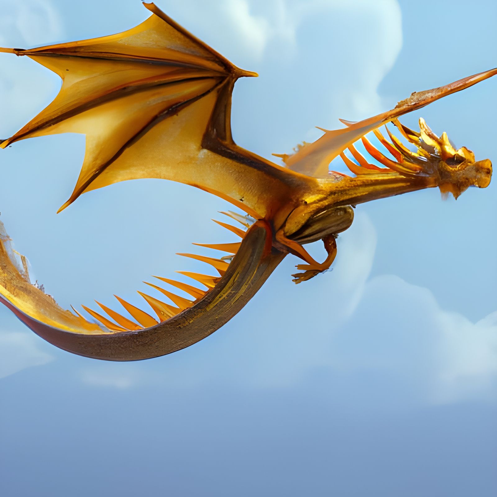 Soaring Golden Dragon