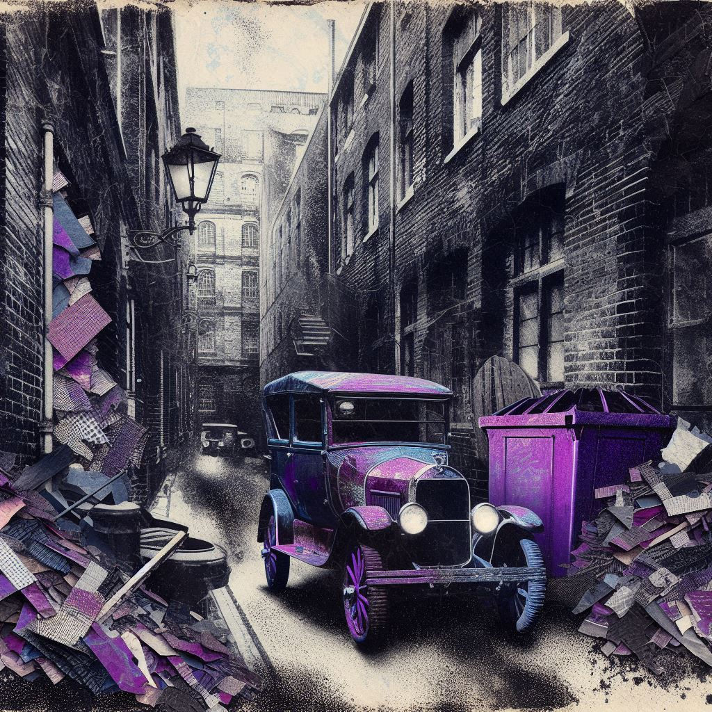 Trashed Car and Alleyway.