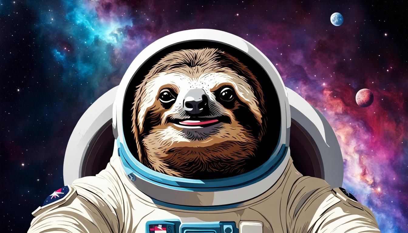 The Slothtronaut  by @Natural Intelligence 