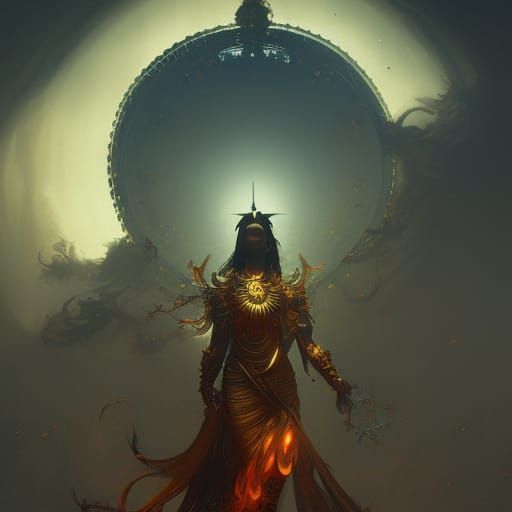 Black Sun God - AI Generated Artwork - NightCafe Creator