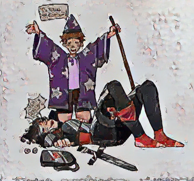 Holly made us tell her a story-....